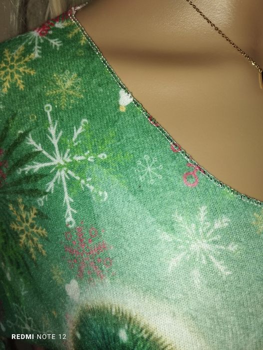 Sweter sweterek myszka Minnie Disney świąteczny z długim rękawem