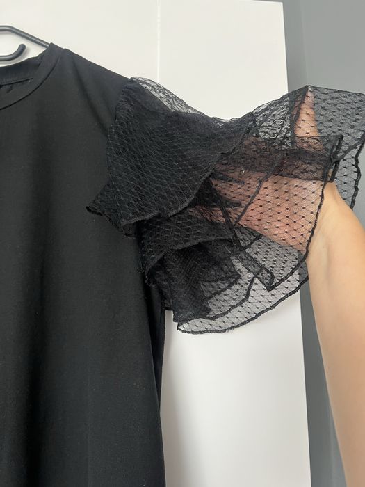 Bluzka z koronkowymi rękawkami L/XL