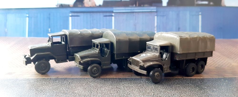 Camiões americanos da 2a guerra Roco Minitanks escala Ho