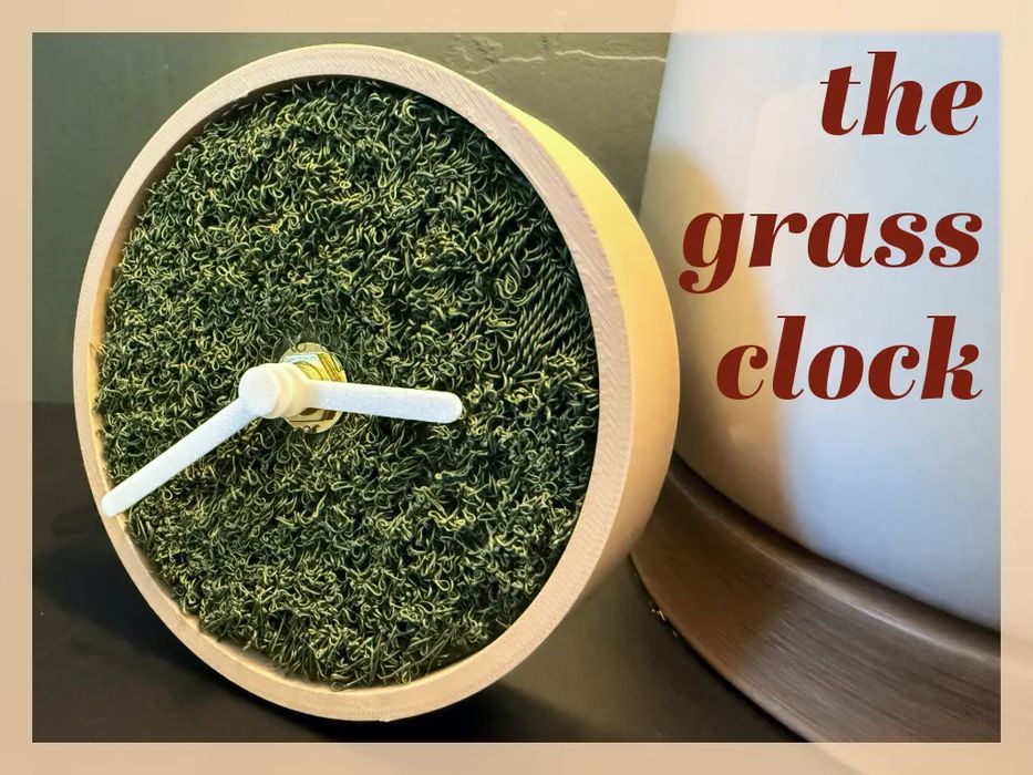 Relógio de Parede Design Moderno "The Grass Clock"