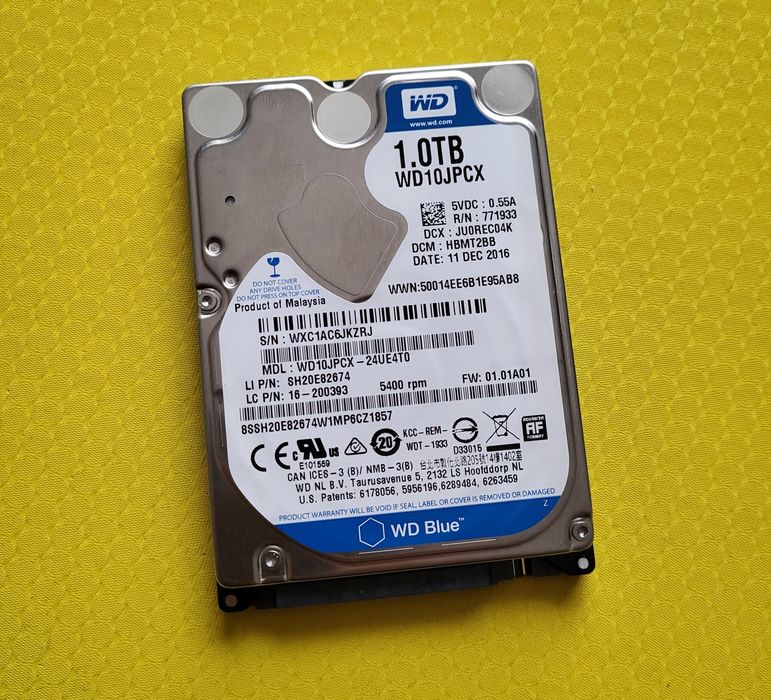 Накопичувач 1TB HDD SataIII WD 2,5"