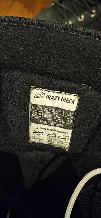 Buty snowboardowe Crazy Creek 22.5/EU35