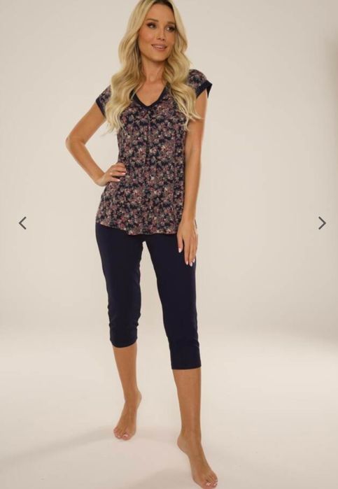 Wygodna Piżama Damska De Lafense 489 Mia Rozm. XXL