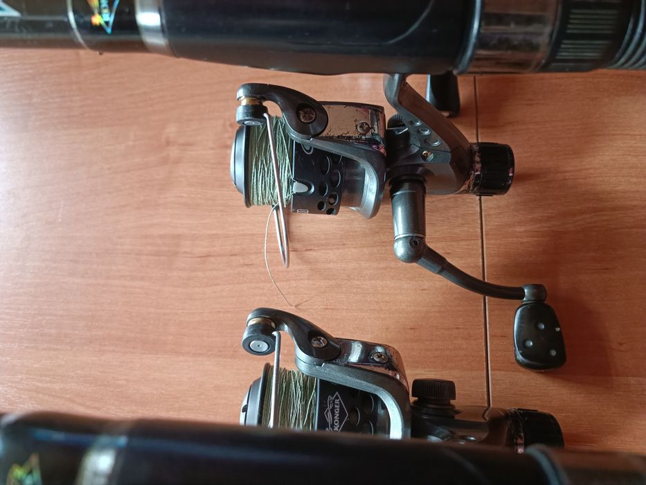 Wędki teleskopowe z kołowrotkami