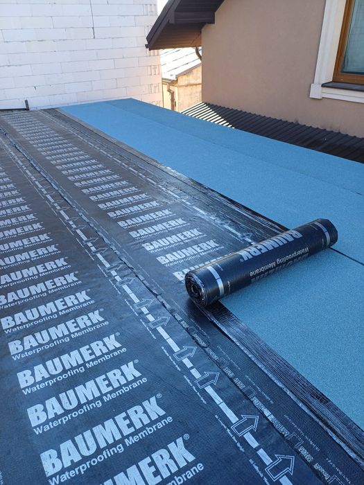 Покрівля дахів євро рубероїдом