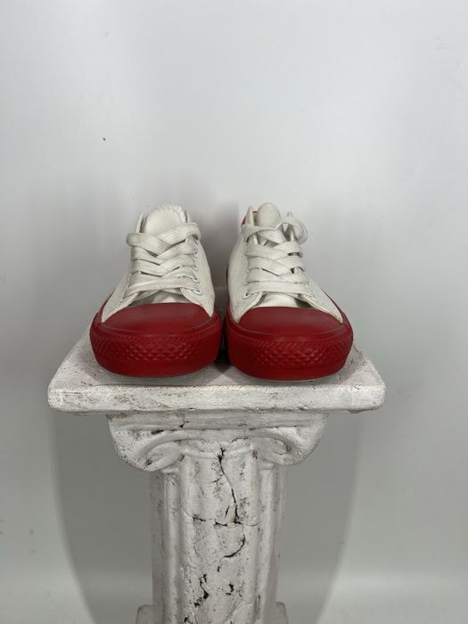 Bialo czerwone trampki damskie