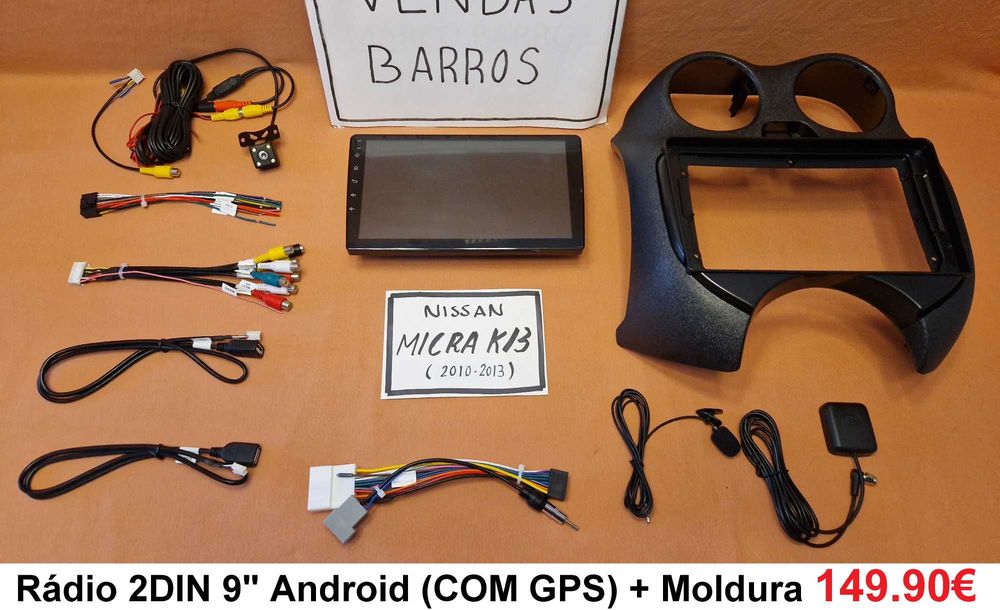 (NOVO) Rádio 2DIN • NISSAN Micra • K12 K13 • Android GPS [4+64GB]