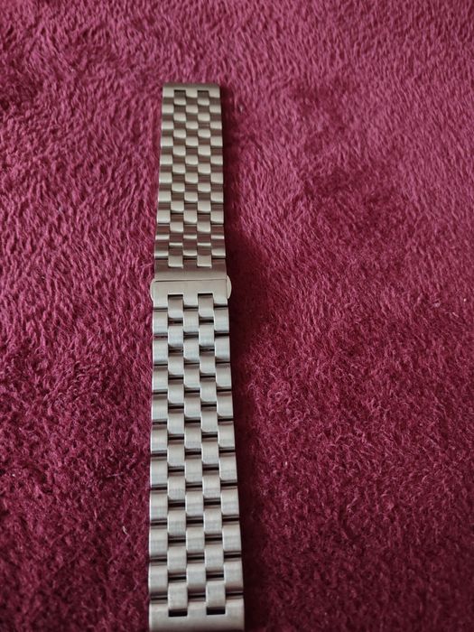 Bransoletka do zegarka z pełnymi ogniwami 22mm
