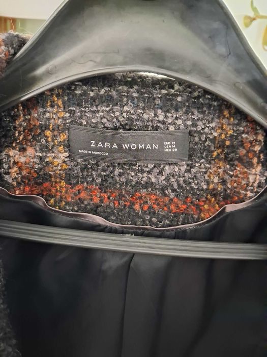 płaszcz damski Boucle Zara 38