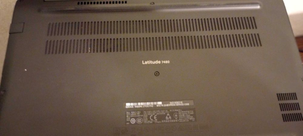 Ноутбук Dell Latitude 7480 14" Core i5-7300U 3.5Ггц 16GB DDR4 SSD 256Г