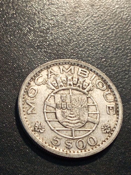 5 Escudos de Moçambique de 1960 	- Prata - Moçambique	1960 - Bela MBC