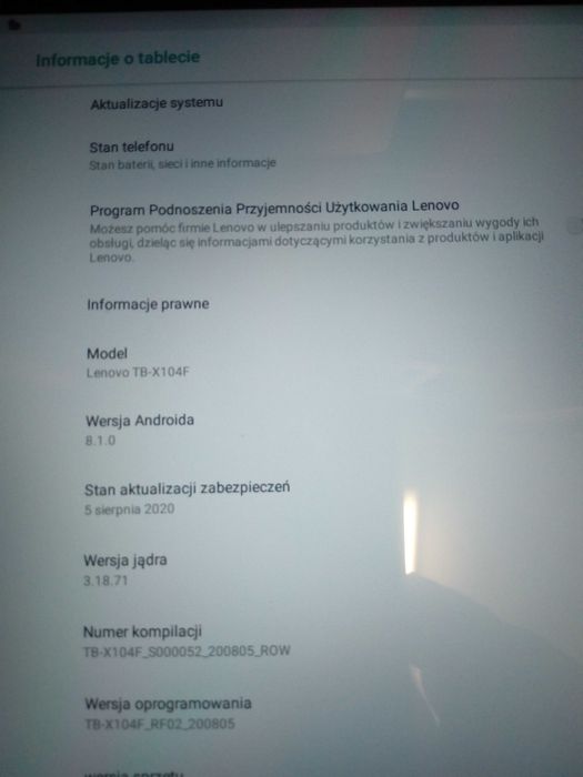 Tablet Lenovo TB-X104F 2/32GB stan idealny