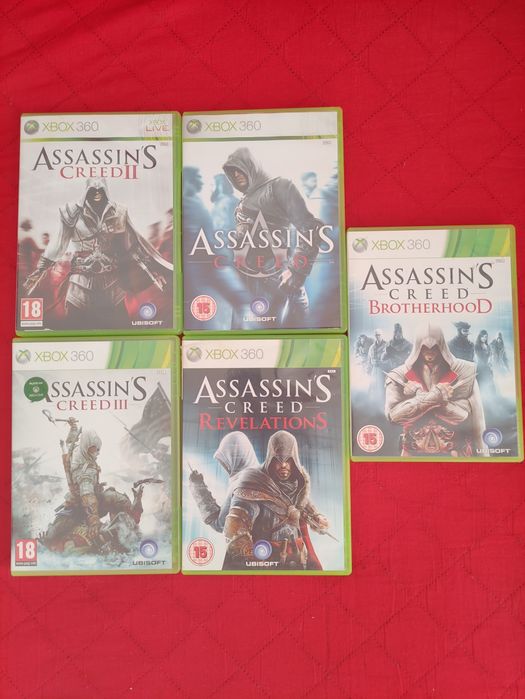 Zestaw gier assassin's Creed jak nowe  Xbox 360