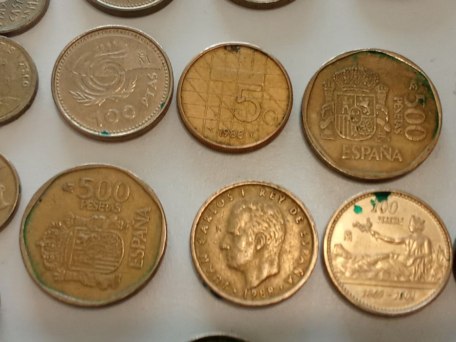 Moedas antigas várias de 1968 a 2011