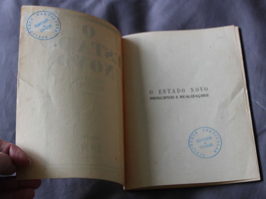 O Estado Novo - princípios e realizações, 1940