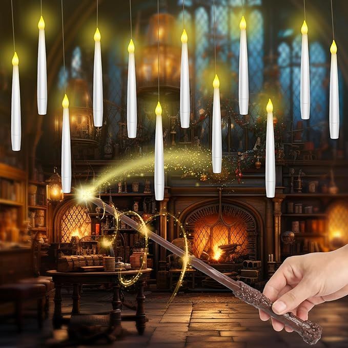 SLVCREK Magiczne świecące świece LED z pilotem, 12 szt.