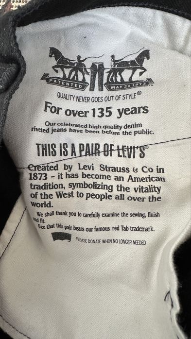 Levi’s 505 джинси чорні 32/32