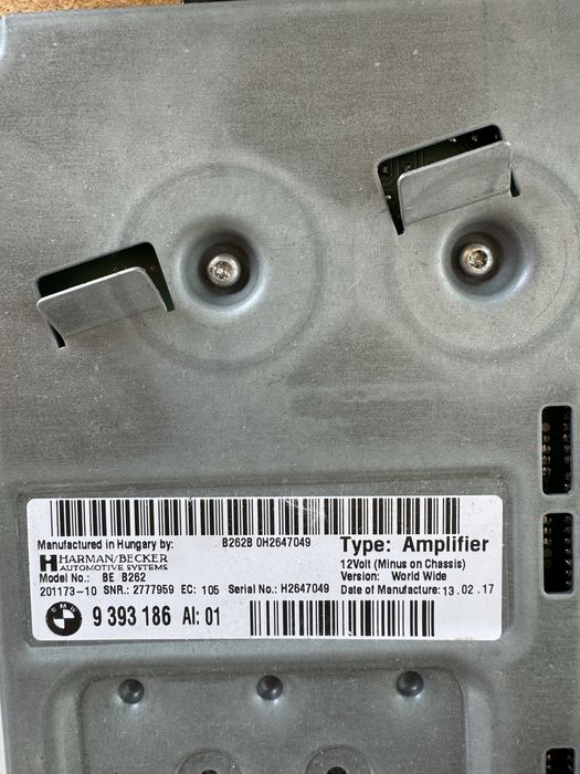 Amplificador Harman/Kardon BMW F30 – Para Reparar ou Peças