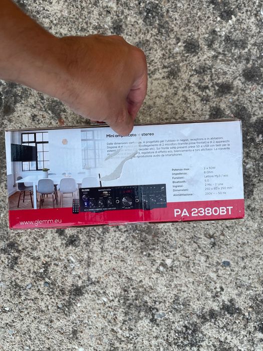 GLEMM PA 2380BT  Amplificador Novo