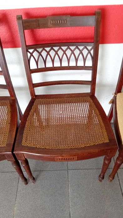 Conj 4 Cadeiras com Assento em Palhinha - para restauro