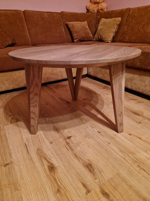 ława stolik kawowy dąb stolik okrągły