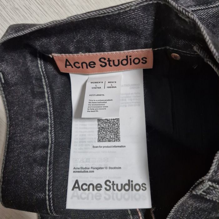 Джинси Acne Studios 2021 flared джинси acne studio 2023 regular baggy loose fit