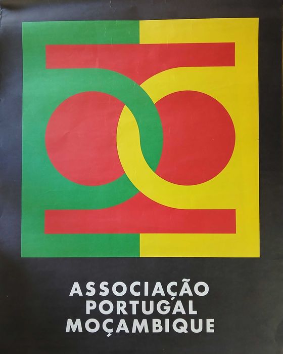 Poster cartaz associação portugal moçambique vespeira