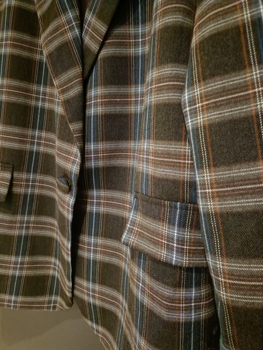 Marynarka żakiet by o La La , krata brąz błękit, beż , uniwersalny