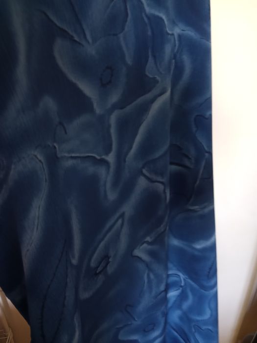 Vestido azul manga cava verão comprido tamanho L