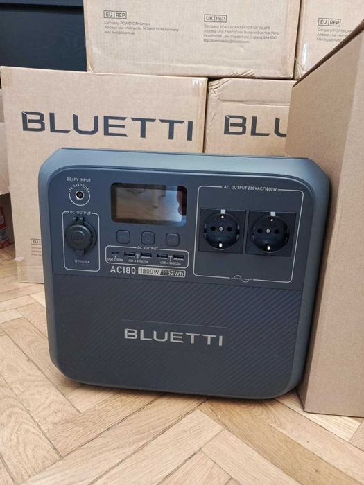 В НАЯВНОСТІ НОВА зарядна станція Bluetti AC180 на 1800 Вт з гарантією