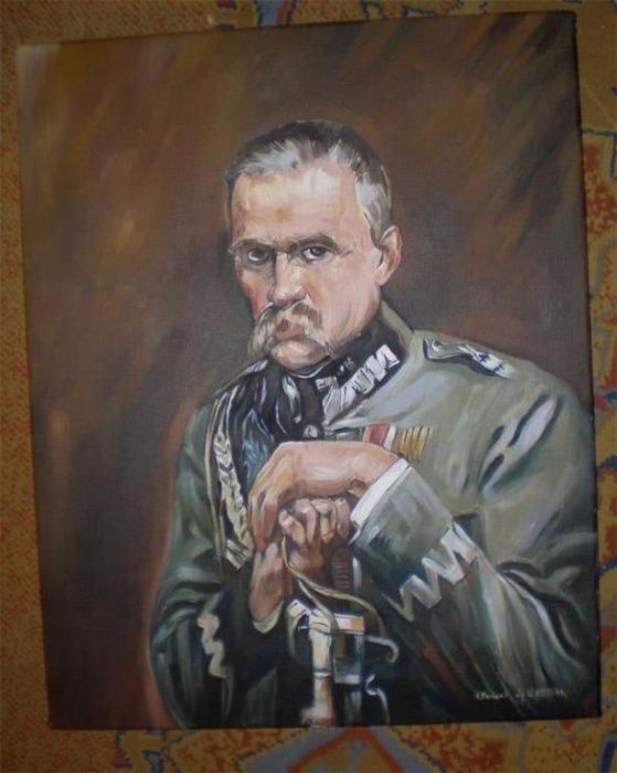 Kopia obrazu Wojciecha Kossaka " Józef Piłsudski"