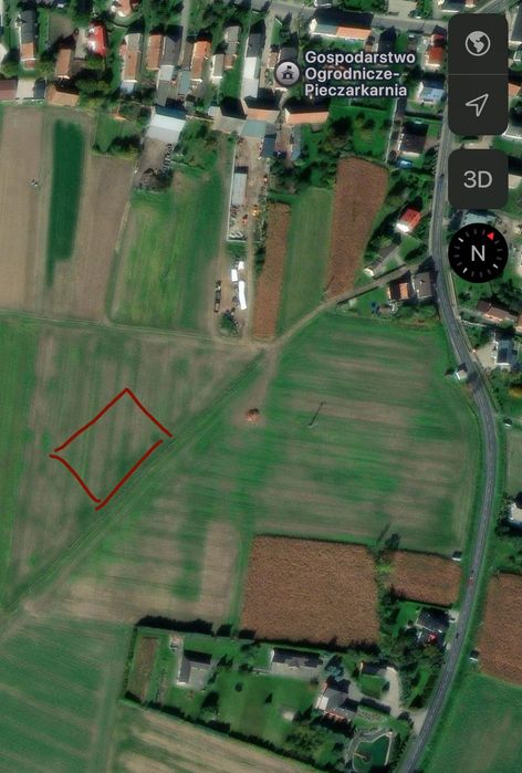 Działka budowlana Przełęk 8,9 ar