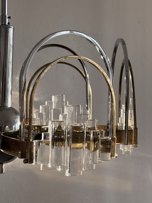 Włoska lampa wisząca vintage – Gaetano Sciolari