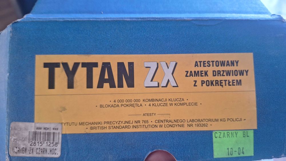 タウメント Atestowany zamek nawierzchniowy TYTAN ZX PLUS - Gerda