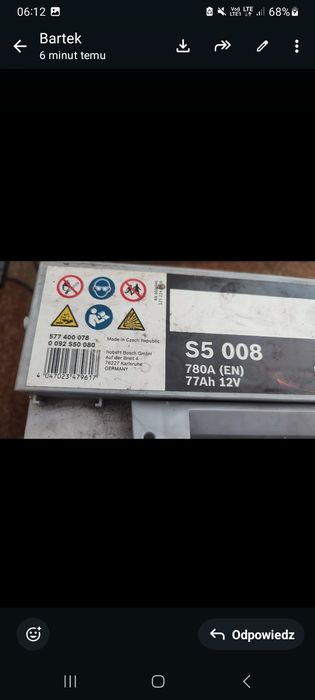 Akumularor bosch 12v 77ah 870A