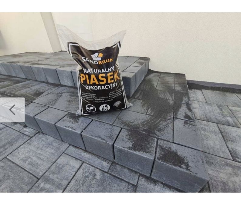 Suchy piasek bazaltowy GRAFIT fuga kostka brukowa 0-2mm