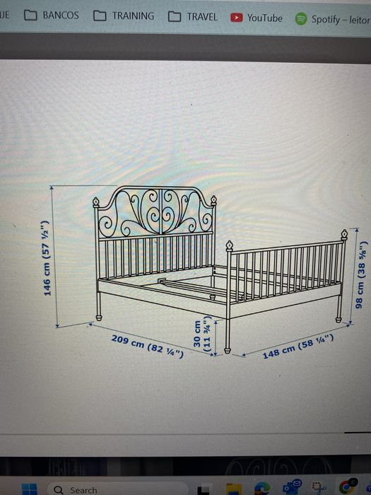 Cama de ferro em excelente estado
