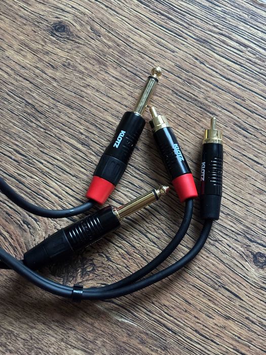 Audio Kable przewody końcówki Jack MiniJack RCA Klotz