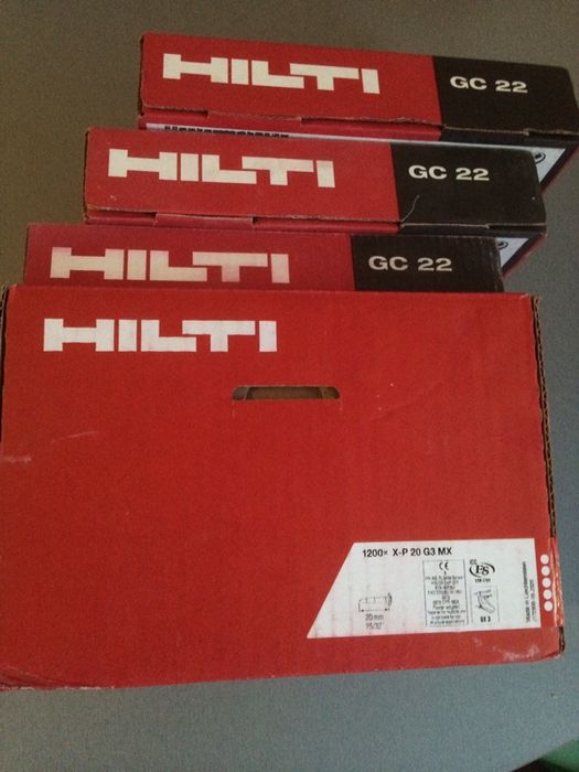 Гвозди газ GC 22 Hilti XS14 17 20  G3MX;Gx120. Цвяхи хілті