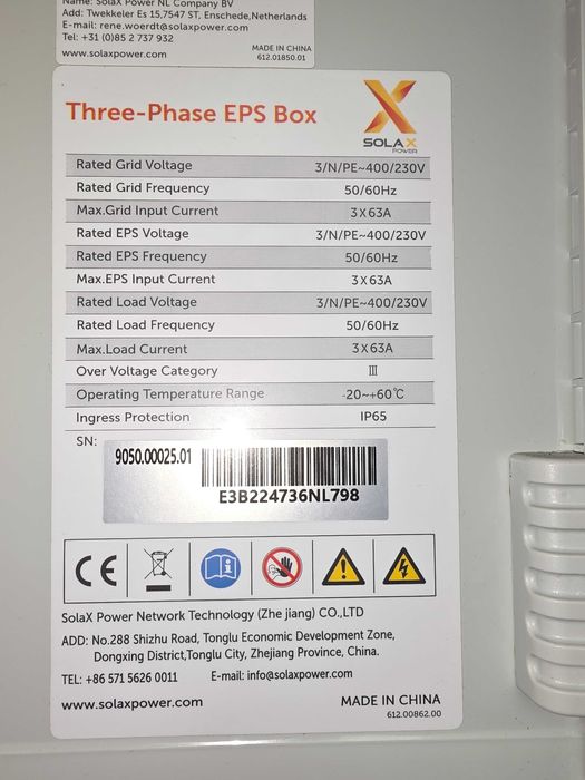 Solax X3-EPS Box