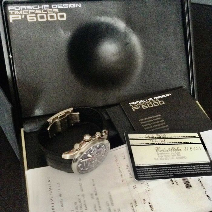 Cronógrafo automático Porsche Design Dashboard P6612 Titanio completo