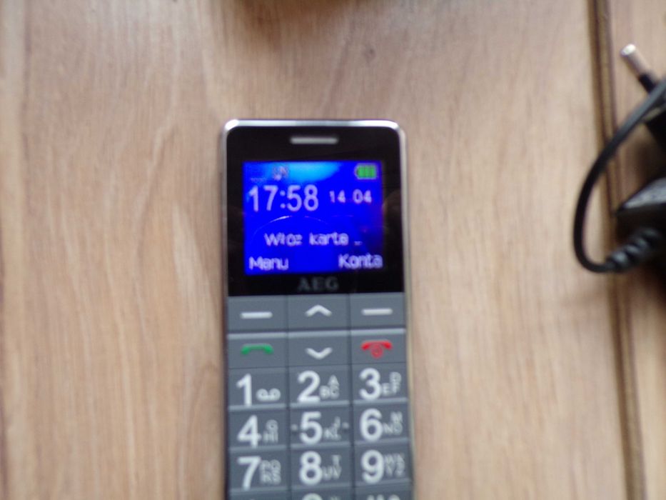 Telefon AEG duże cyfry, dla dziecka lub seniora