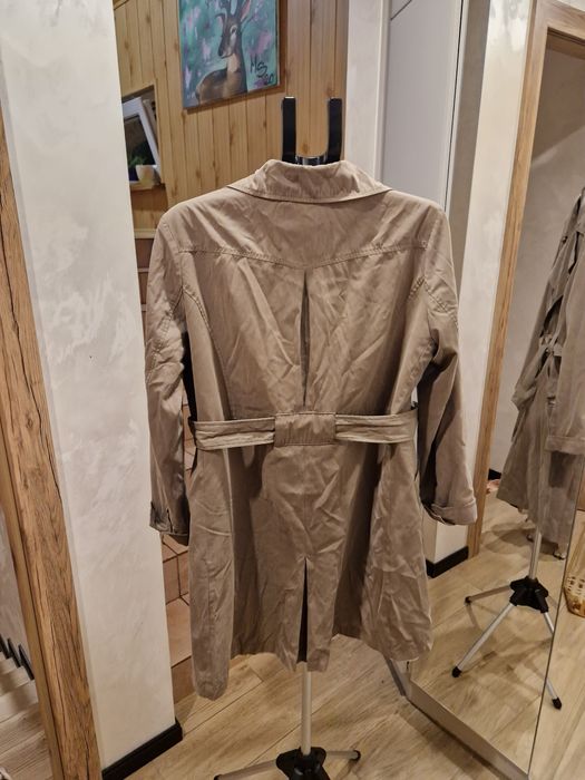 Płaszcz damski prochowiec khaki