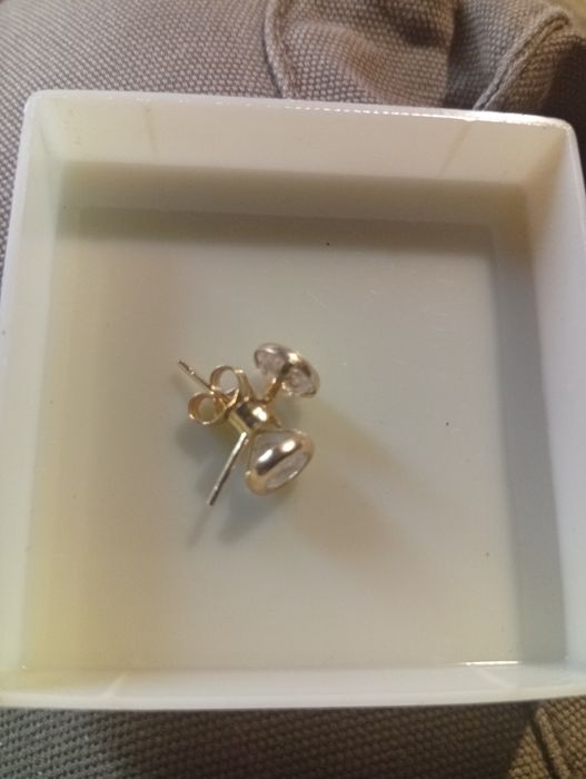 Par de brincos diamante
