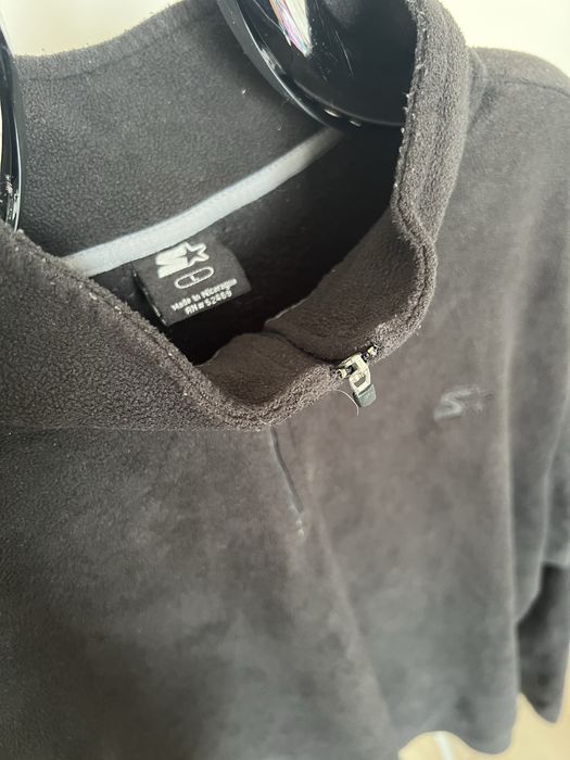 Starter bluza polarowa L czarna half zip vintage unisex