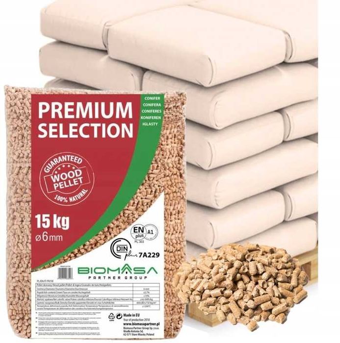 Pellet drzewny - Premium Selection - 6mm - 975kg - A1 ENplus