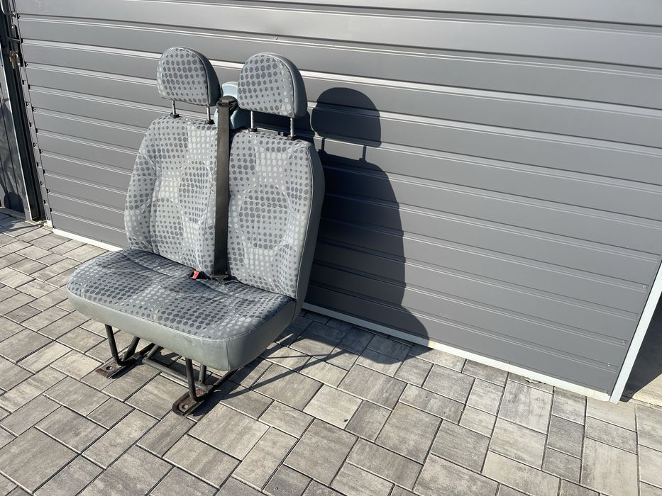 FOTELE ŁAWKA  pasażera KANAPA 2 osobowa ORG. z pasami,FORD TRANSIT 2000r-2014rok