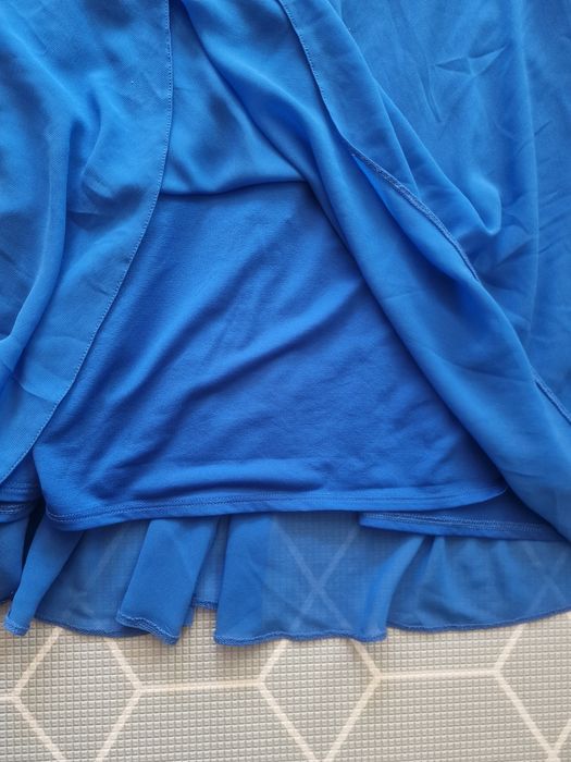 Niebieska Sukienka 44 XXL Dorothy Perkins kobalt elegancka prosta