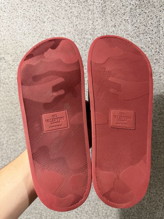 Оригінальні тапочки, шльопанці Valentino Red VLTN Slides