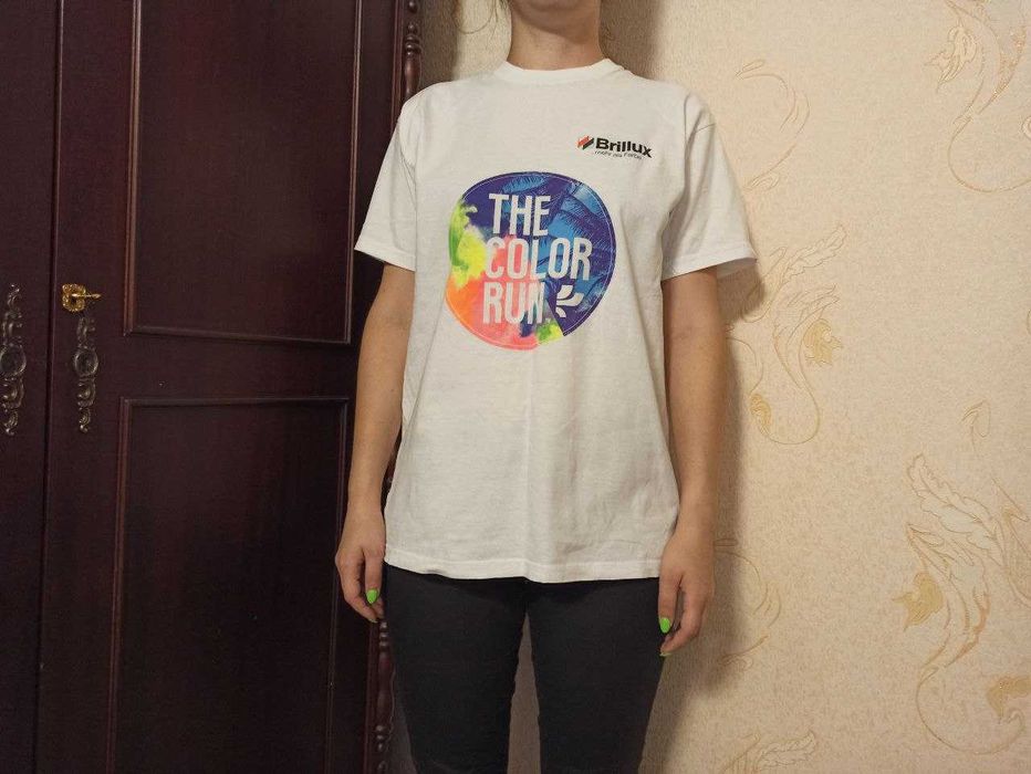 Футболка белая унисекс мужская размер м 100% коттон